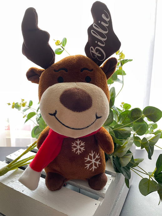 SNOWMAN, REINDEER AND SANTA PERSONALISED SOFT TOY